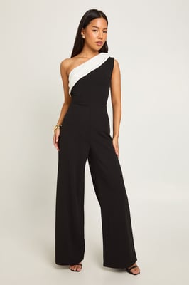 Petite Mono Wide Leg Jumpsuit