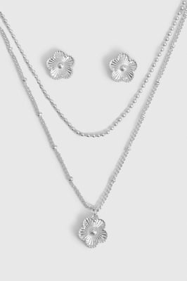 Clover Pendant Jewellery Set