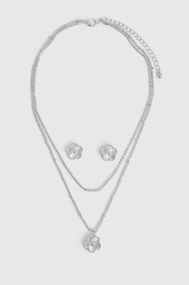 Clover Pendant Jewellery Set