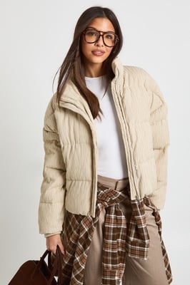 Textured Puffer Jacket