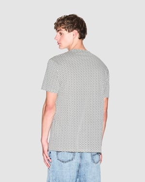Patterned T-Shirt in White