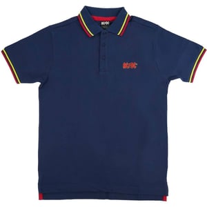 AC/DC Unisex Adult Classic Logo Polo Shirt (Navy Blue)