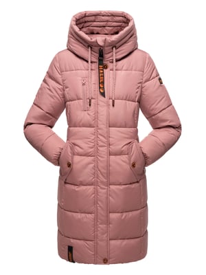 Marikoo dames winterjas – Lange gewatteerde jas met capuchon & zakken