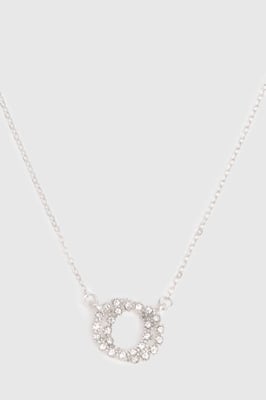 Embellished Double Ring Necklace