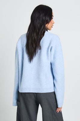 Oversized V Neck Knitted Jumper
