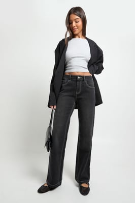 Low Waist Straight Leg Jean