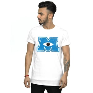Disney Monsters University Monster M T-shirt för herrar (Vit)