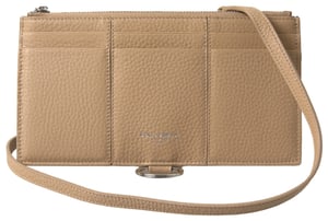 Kruisbodystijl Portemonnee van Pebble Grain Leer