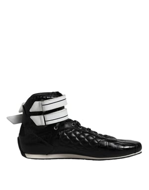 Hoge leren sneakers