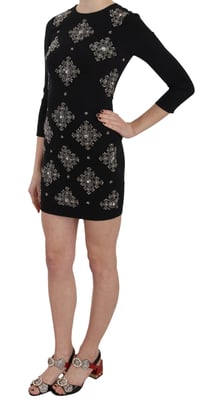 Embellished Mini Dress 34 Sleeves