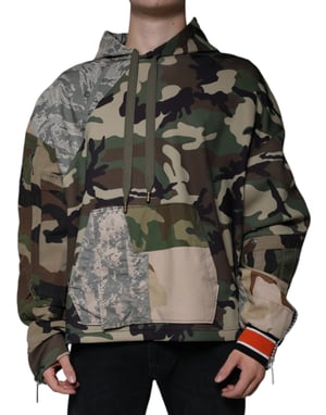 Camo Print Hoodie Tsh87084