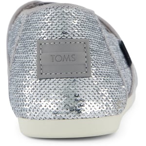 TOMS Alpargata Paljetter Textil Kvinna Silver Espadrillos