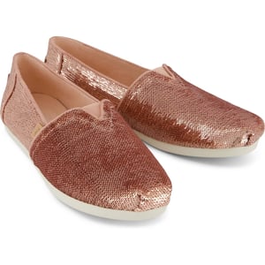 TOMS Alpargata Paljetter Textil Dam Rosé Espadrillos