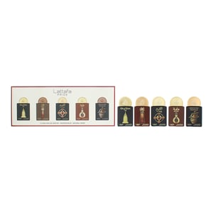 Lattafa Pride Art of Arabia III, Ajwaa, Al Qiam Gold, Masa, Brioche Vanilla Eau de Parfum 5 x 20ml