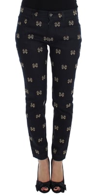 Key Print Slimfit Jeans