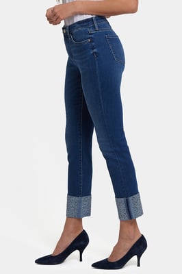 Sheri Slim Enkellange Jeans | Vintage Lapis