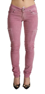Kapslade Smala Jeans Rosa