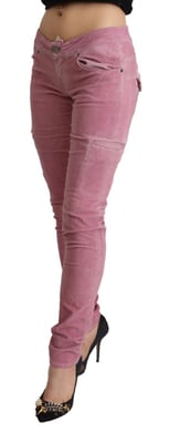 Kapslade Smala Jeans Rosa