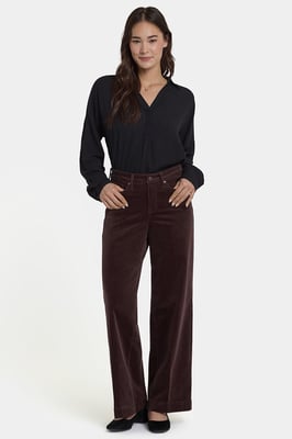 Teresa Wijde Pijpen Corduroy Broek | Bitter Chocolade