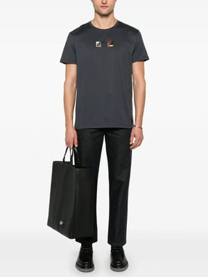 Triple FF Logo T-Shirt in Navy