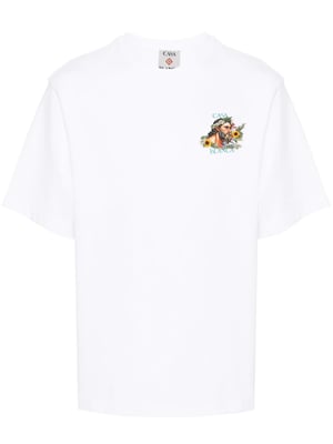Celebration Du Sport Printed T-Shirt in White