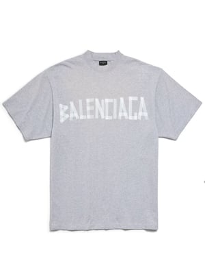 Taped Logo T-Shirt in Grey