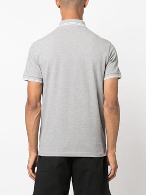 Compass Patch Logo Polo in Grey