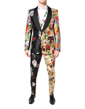 Floral Print Suit Twopiece