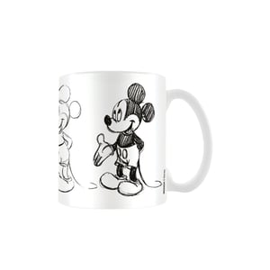 Disney Sketch Process Mickey Mouse Mug (Vit/Svart)