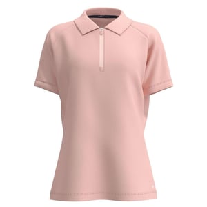 Forelson Womens/Ladies Blockley Zip Neck Polo Shirt (Pink)