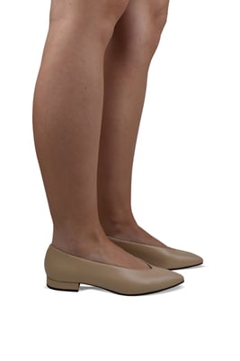 Loro Piana Rebecca ballerina's Beige