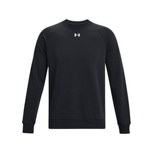 Under Armour Unisex Rival Fleece Crew Hals Sweatshirt voor volwassenen (Zwart/Wit)