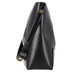 Stella Mccartne Popper Tote Bag in Black Faux Leather