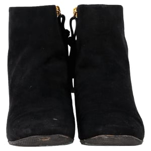 Stuart Weitzman The Freja Booties in Black Suede