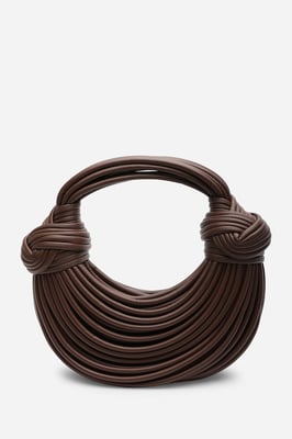 Wheres That From Womens 'Blossom' Curved Metallic Shoulder Bag