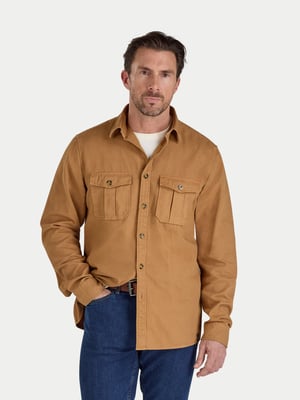 Garment Dyed Canvas Shacket