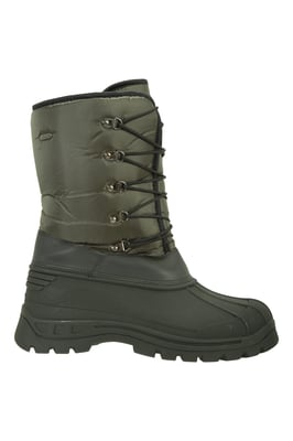 'Plough' Men's Snow Boots with Heel & Toe Bumper Snow Proof Shoes Khaki