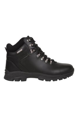 'Latitude II Extreme' Men's Leather Boots Waterproof Hiking Shoes Black