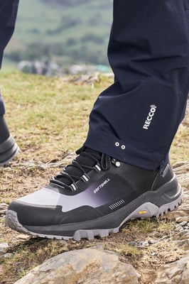 'Spectrum' Men's Softshell Boots with Heel & Toe Bumpers Waterproof Hiking Shoes Grey