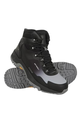 'Spectrum' Men's Softshell Boots with Heel & Toe Bumpers Waterproof Hiking Shoes Grey