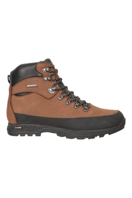 'Quest' Men's Walking Boots IsoGrip Outsole Waterproof Hiking Shoes Brown