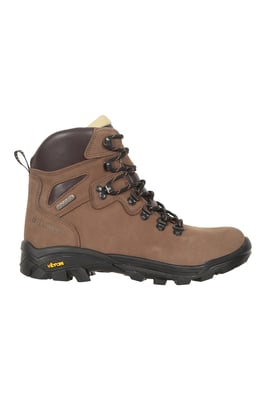 'Odyssey Extreme' Men's Vibram Boots Nubuck Leather Waterproof Walking Shoes Brown
