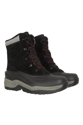 'Snowdon Extreme' Men's Snow Boots Waterproof Thermal Winter Shoes Black