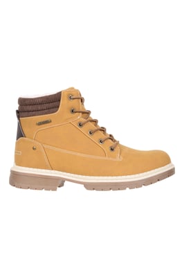 'Oslo' Men's Thermal Boots Sherpa Fleece Lined Waterproof Casual Boot Brown