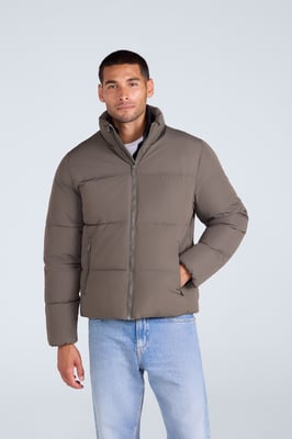 'Volt' Men’s Padded Jacket Water Resistant Thermal Coat Forest Green