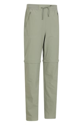 'Explorer' Women's Zip Off Trouser Short Lightweight Quick Dry Convertible Pants Olive