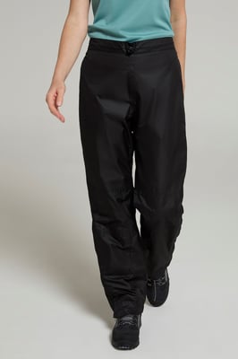 'Spray' Women's Overtrousers with Taped Seams Waterproof Pants Black