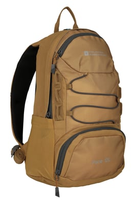 'Pace' Unisex Rucksack Water Resistant Reflective Backpack Mustard