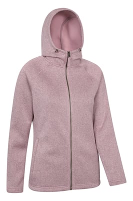 'Nevis Women's Fleece Jacket with Pockets Full Zip Base Layer Dusty Pink