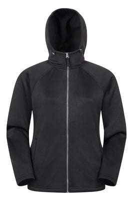 'Nevis Women's Fleece Jacket with Pockets Full Zip Base Layer Black